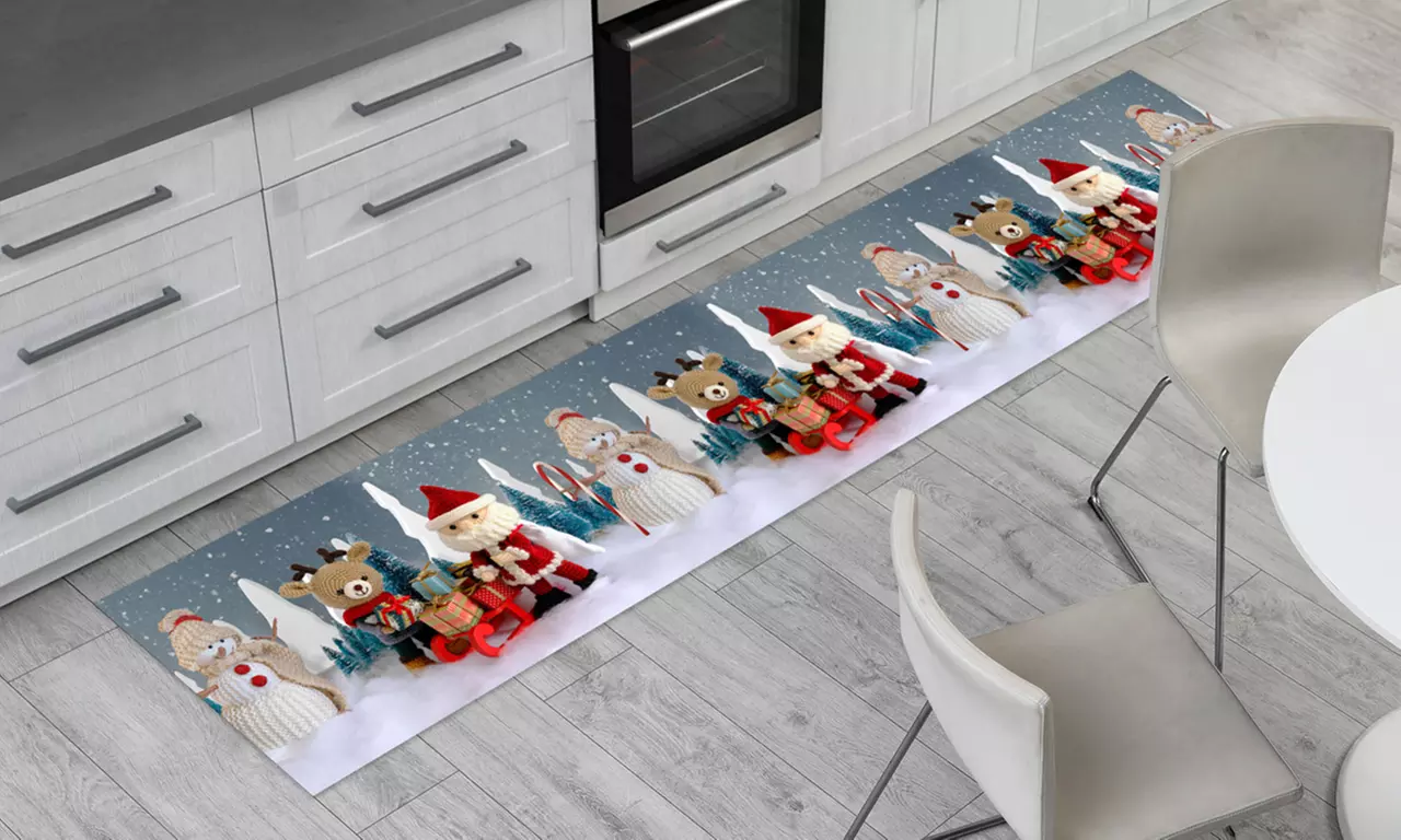 Passatoia digitale in stile natalizio