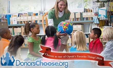 Boost Your Charitable Donation to DonorsChoose.org by 60%, Starting at $10 for $25 Worth of Aid for Public School Projects - Primary Image