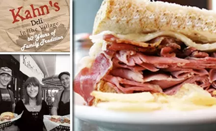 $10 for $20 Worth of Traditional Family Sandwich Shop Fare at Kahn’s Deli - Primary Image