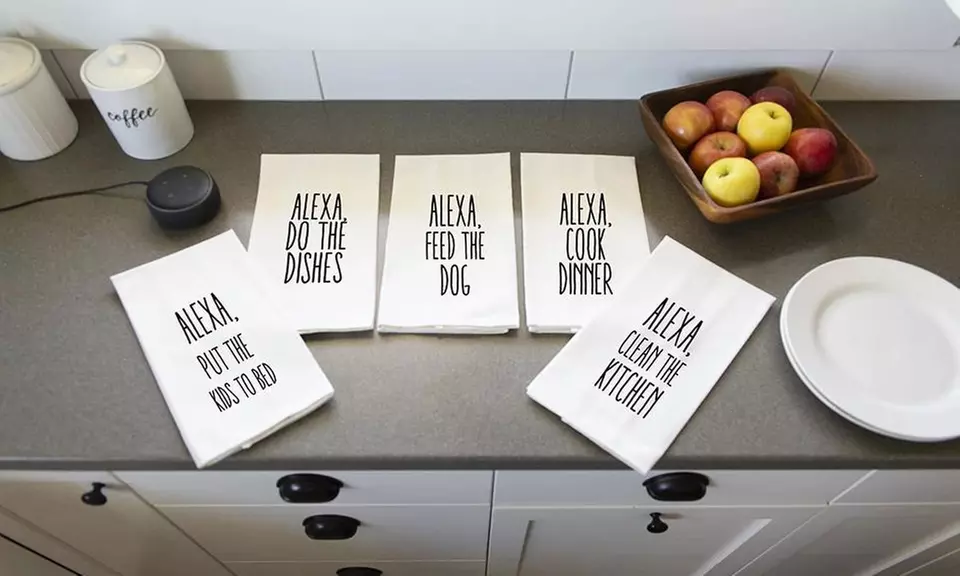 One, Two, Three, Five, or Ten Personalized Personal Assistant Tea Towels from Qualtry (Up to 71% Off) - Primary Image