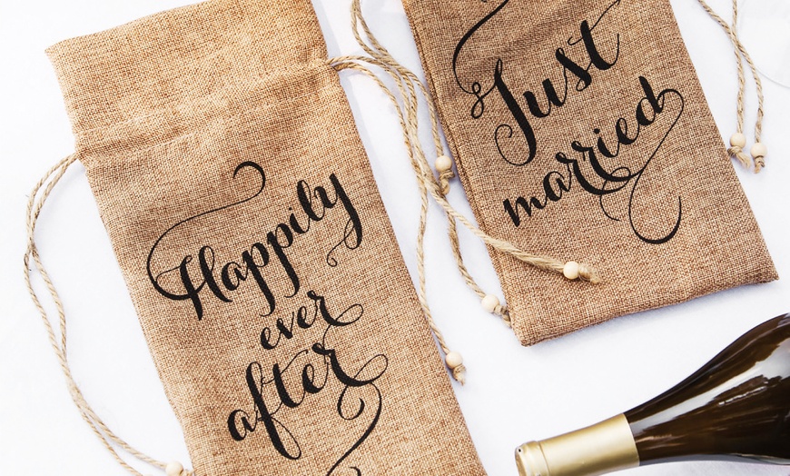 wine bags for wedding favors