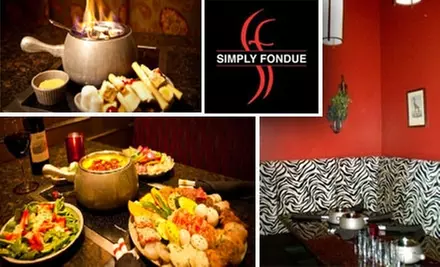 $25 for $50 Worth of Dippables, Entrees, and Drinks at Simply Fondue - Primary Image