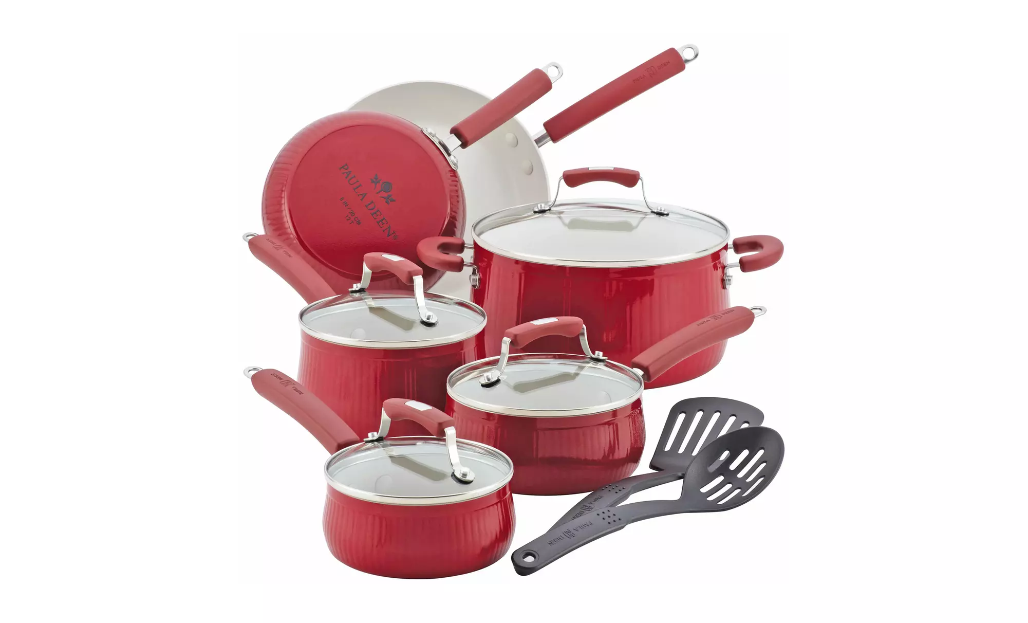 Paula Deen Savannah Collection 12-Piece Nonstick Aluminum Cookware Set - Second Medium