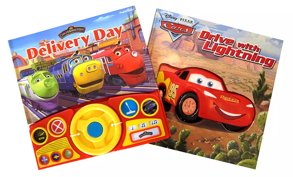 Disney Chuggington Steering Wheel and Cars Play-a-Sound Book Set - Primary Image