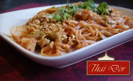 $10 for $20 Worth of Authentic Thai Cuisine and Drinks at Thai D'or Restaurant - Primary Image
