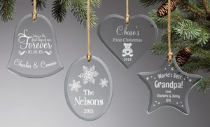 Up to 61% Off Personalized Glass Ornaments