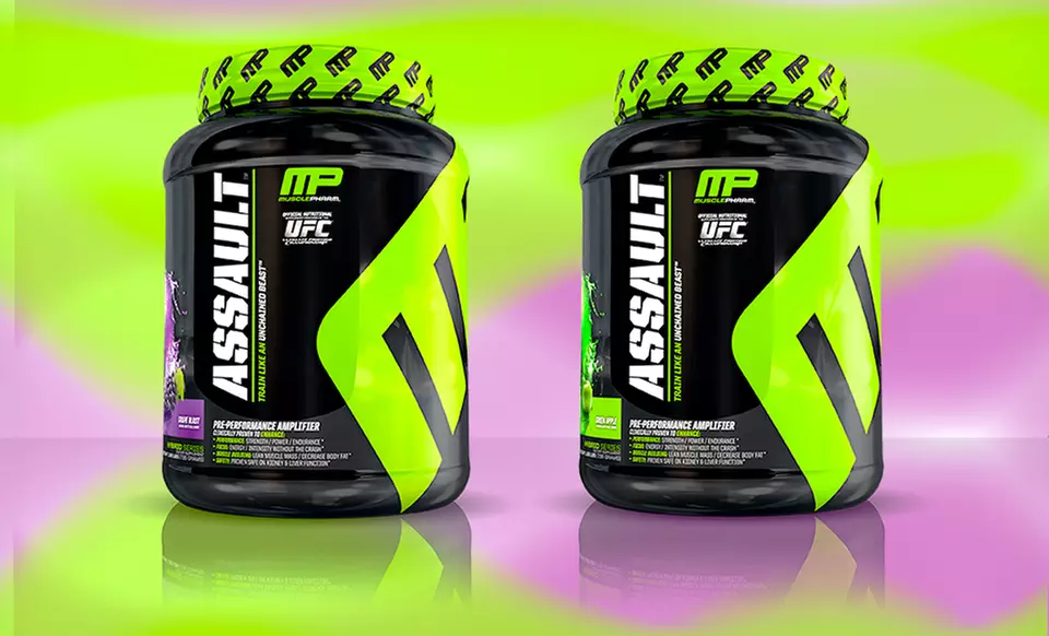 $22.99 for MusclePharm Assault Preworkout Supplement ($49.99 List Price). Multiple Flavors Available. Free Shipping. - Primary Image