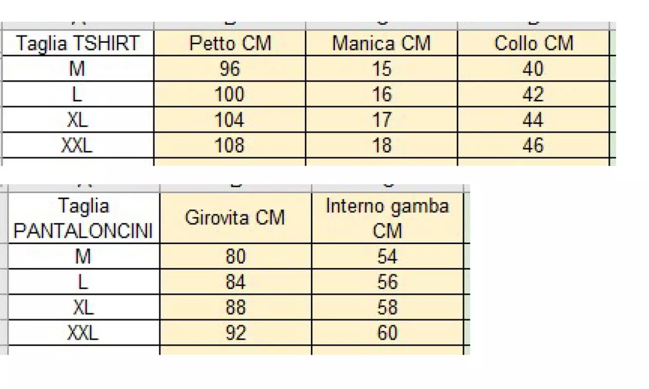 Completo uomo Kappa corto in cotone Jersey