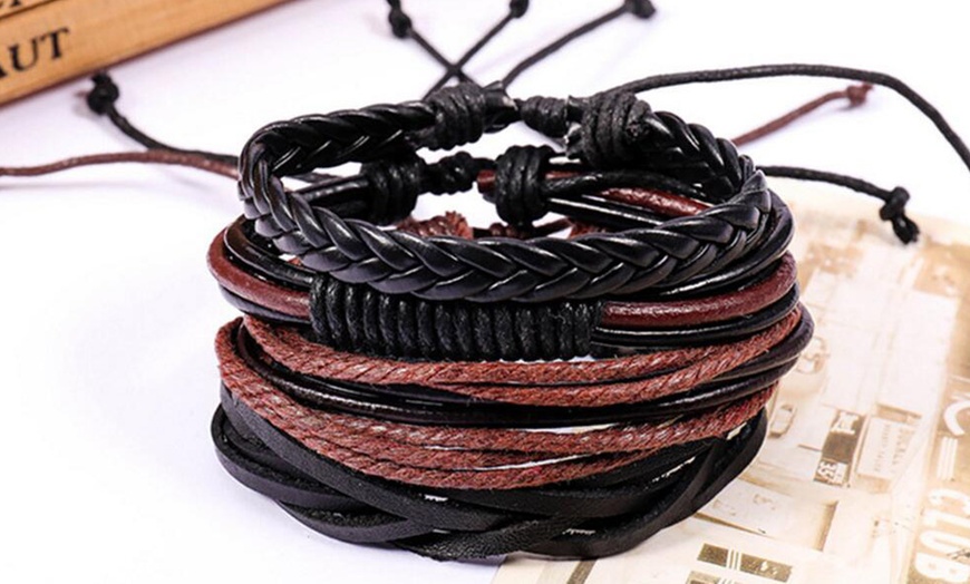 Image 3: Men's Bracelet Set