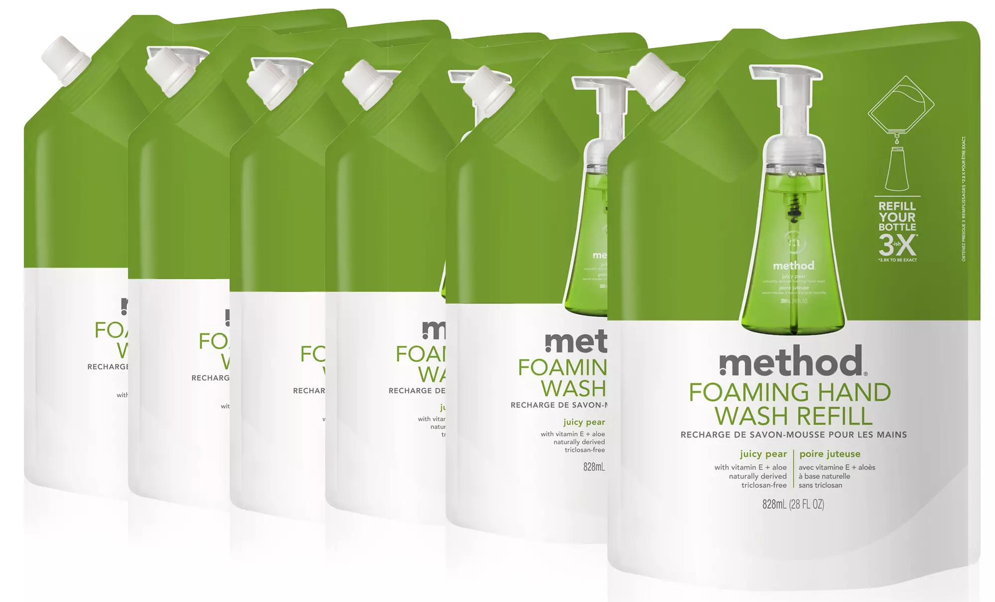 Method Foaming Hand Wash Sweet Water Scented Refill; 6-Pack of 34 Fl. Oz. Refills + 5% Back in Groupon Bucks - Primary Image