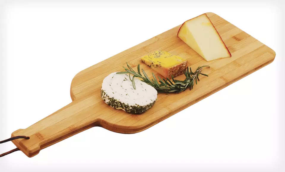 Bamboo Cheese Board or Cheese Board and Tool Set (40% Off). Free Shipping and Free Returns. - Second Medium
