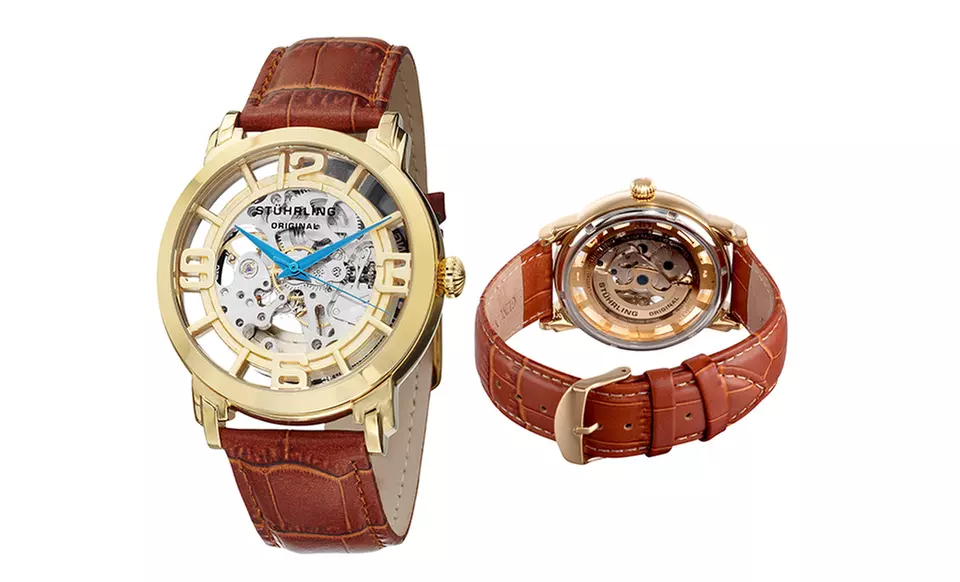 Stuhrling Men's Winchester Automatic Skeleton Watches - Second Medium