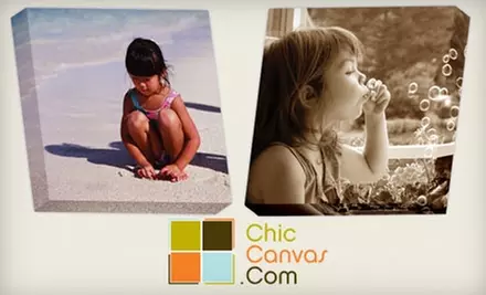 $69 for a Personalized Canvas Photo Art Print from ChicCanvas.com - Primary Image