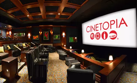 $19 for a Movie and Drinks for Two at Cinetopia (Up to $49 Value) - Primary Image