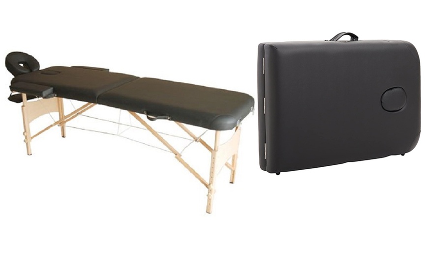 Image 2: HomCom Foldable Massage Table