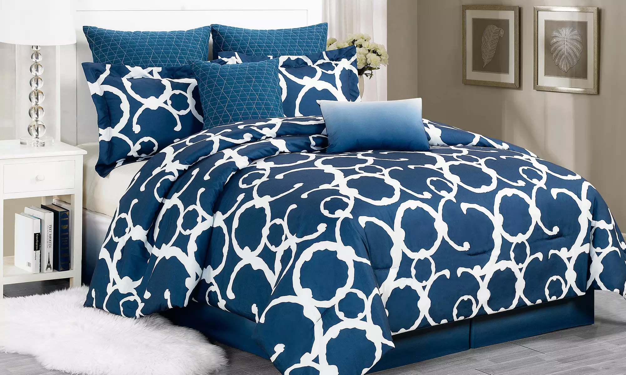 Rhys 7-Piece Oversized and Overfilled Comforter Set - Primary Image