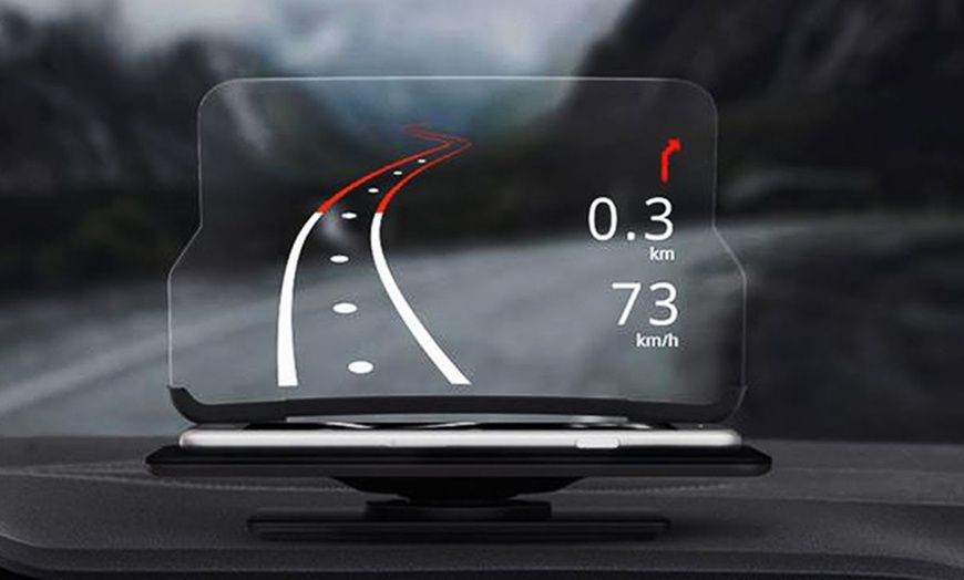 Image 1: Smartphone Car Heads Up Display