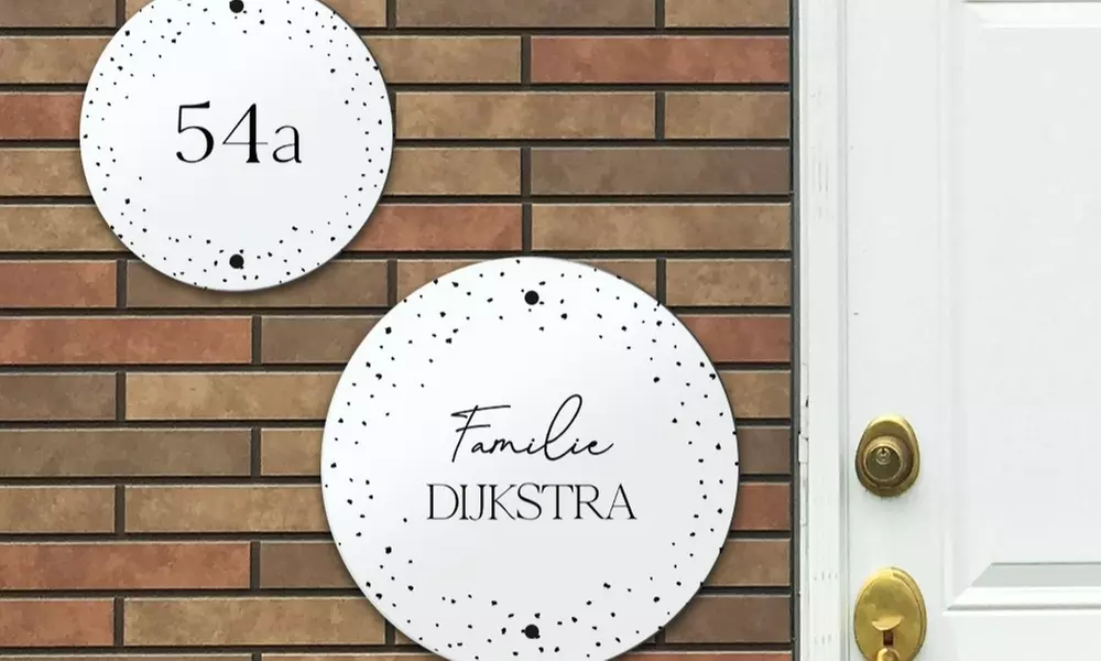 Maak je huis uniek met gepersonaliseerde deurbordjes