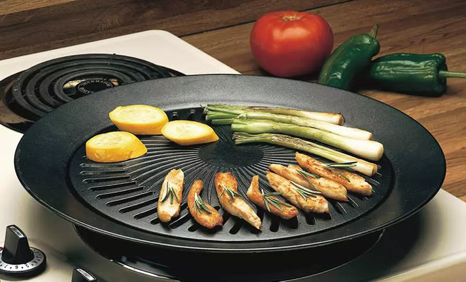 Smokeless Stovetop Barbecue Grill. Free Returns. - Second Medium