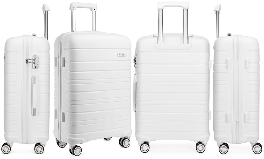 Image 29: Four Piece Travel Suitcase Set