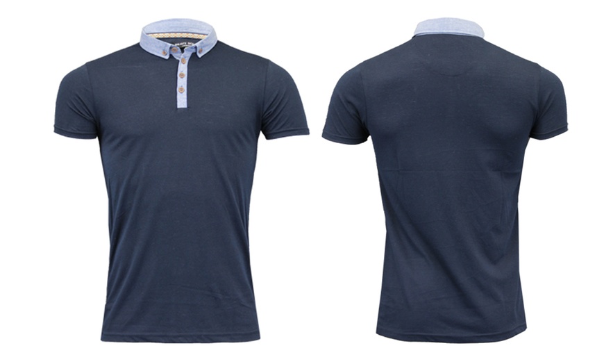 Image 3: Brave Soul Men's Polo T-Shirt