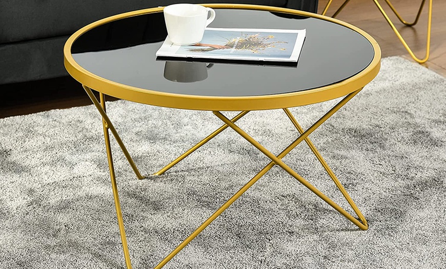 Image 61: HomCom Coffee Table