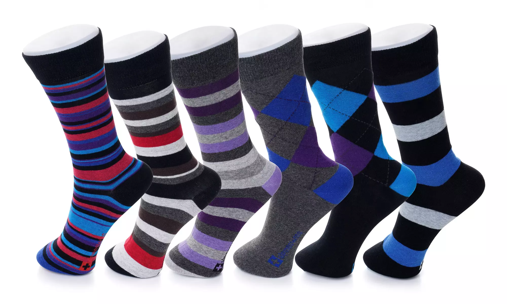 Alpine Swiss Men's Cotton Dress Socks (6 Pairs) - Second Medium