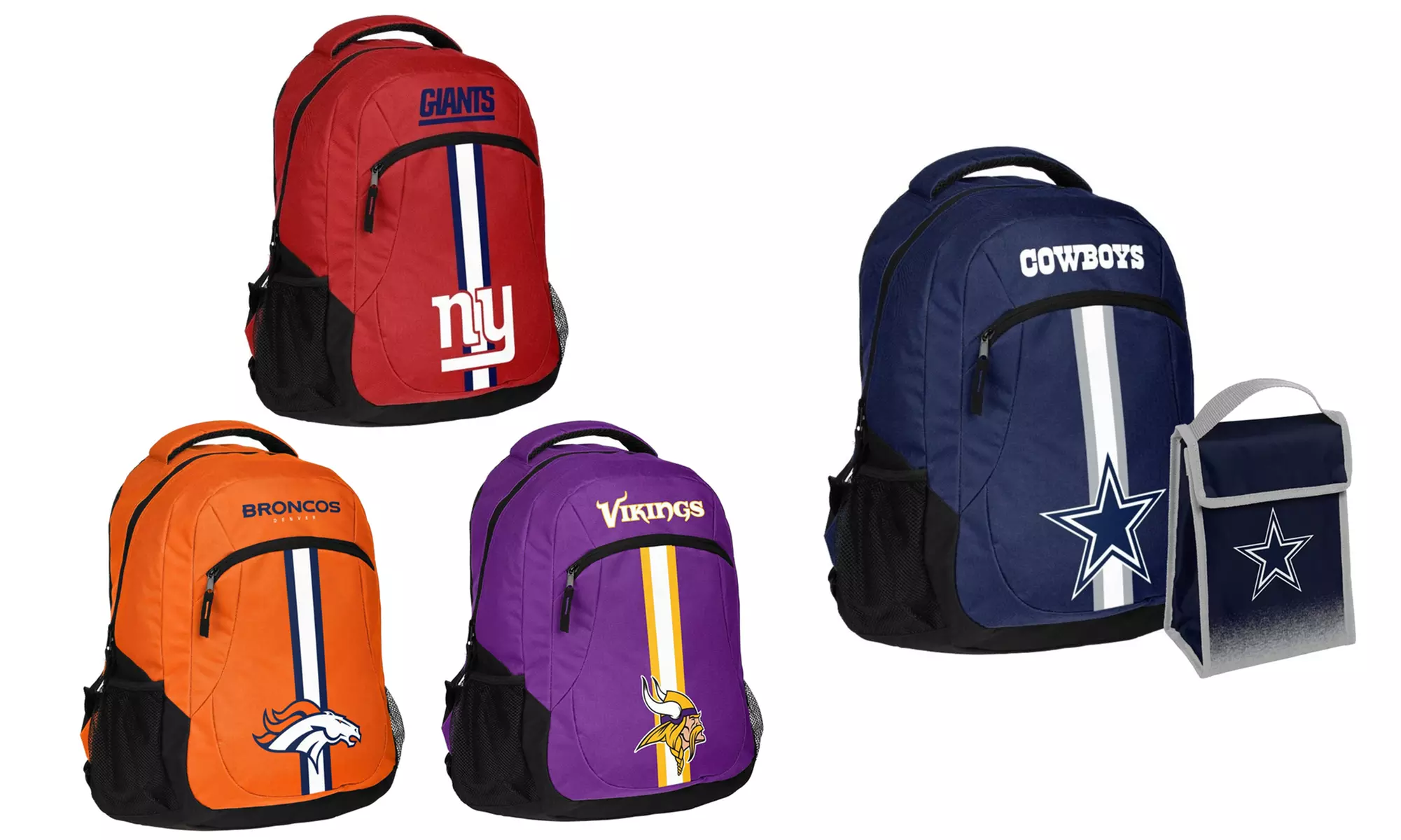 Forever Collectibles NFL Logo Backpack or Backpack & Lunch Bag Set - Primary Image