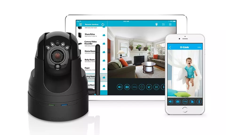 D-Link DCS-5029L Wireless HD Pan & Tilt Night-Vision Surveillance Camera - Primary Image