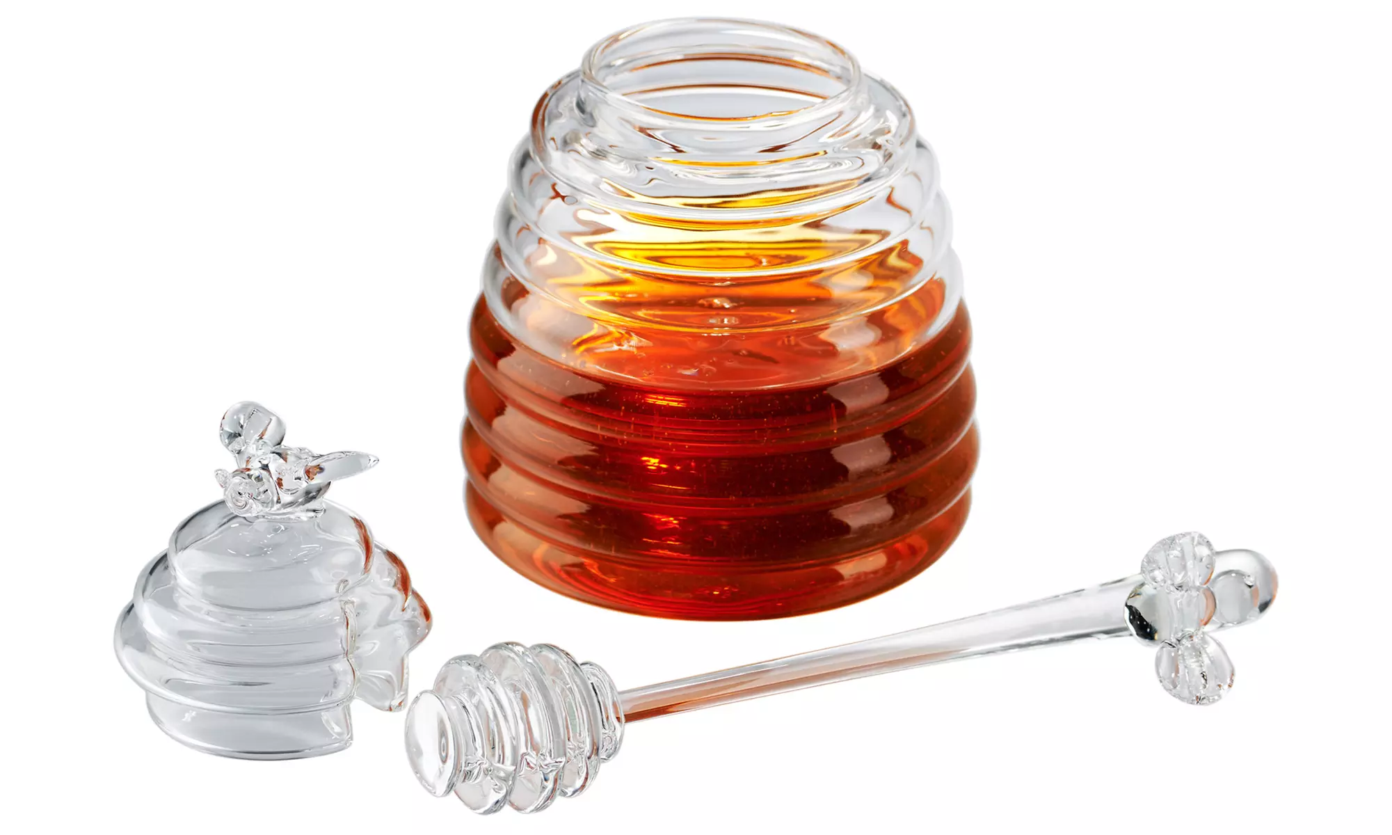 Artland 15 Oz. Honey Bee Pot with Dripper - Primary Image