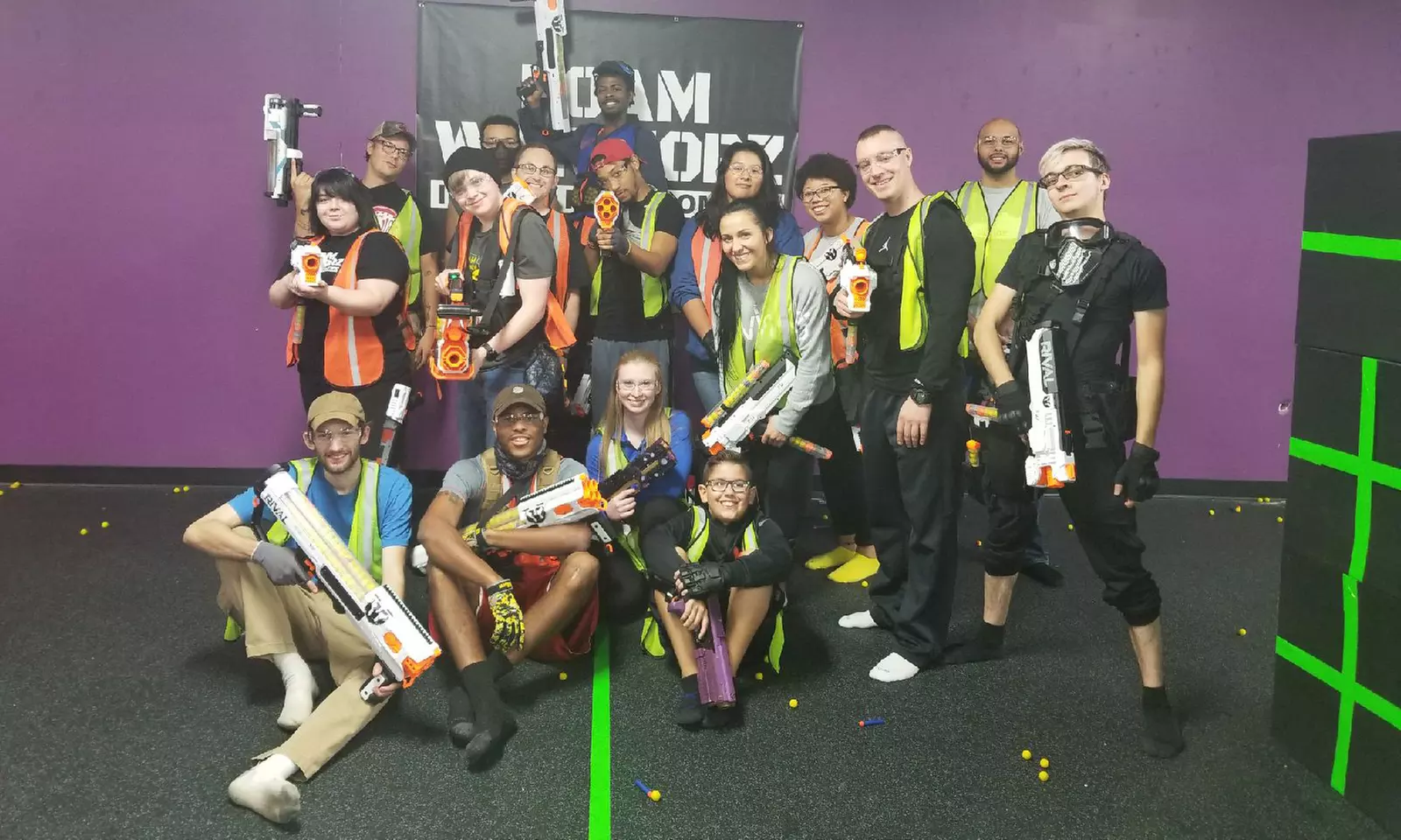 90-Minute Nerf Arena Admission with Level 1 Blaster Upgrade for One or Two at Foam Warriorz (Up to 24% Off) - Primary Image