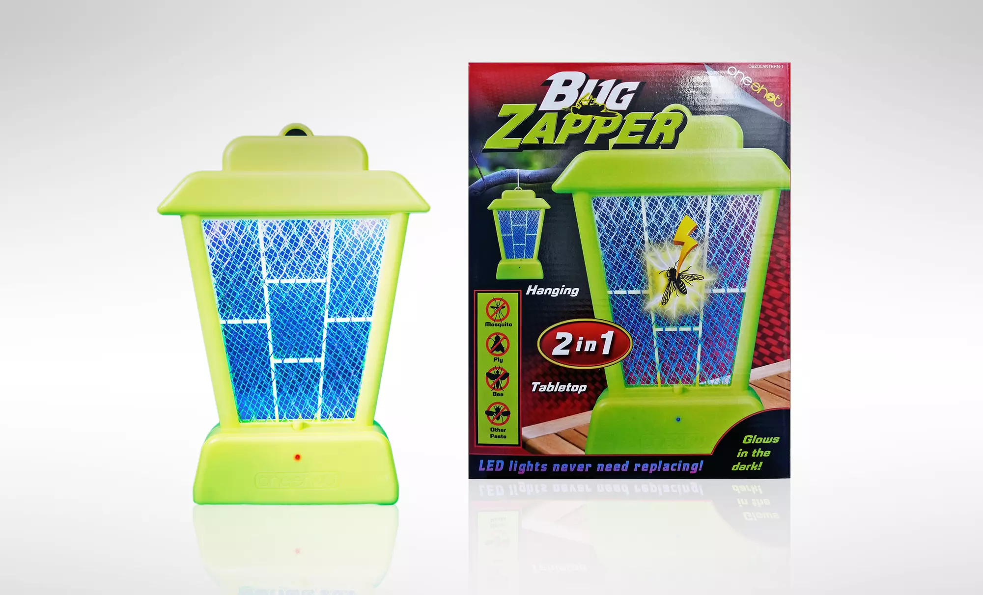 Decorative Glow-in-the-Dark Lantern Bug Zapper - Second Medium