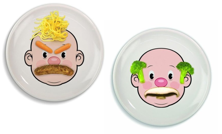 Image 4: Fred Food Face Dinner Plate