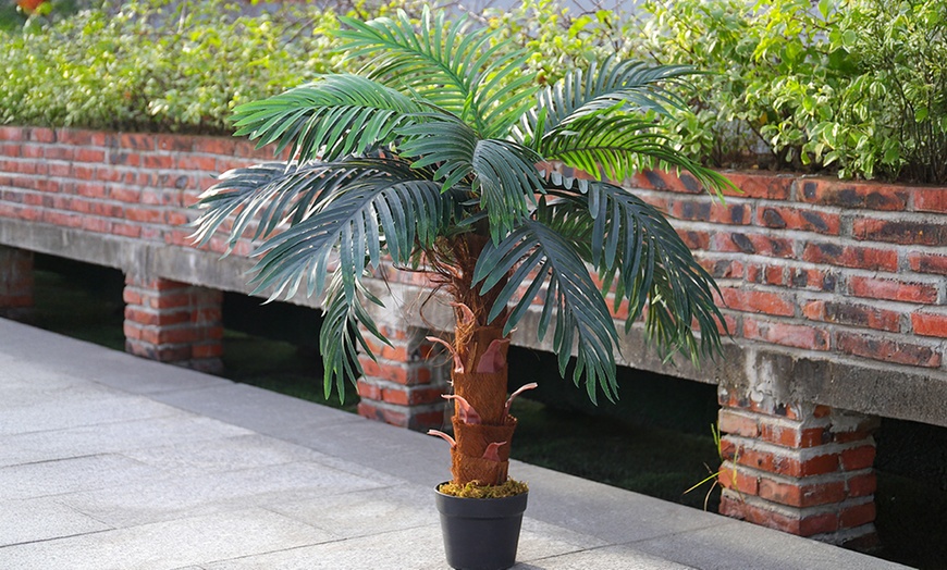 Image 1: Artificial Palm Tree in a Pot 100cm