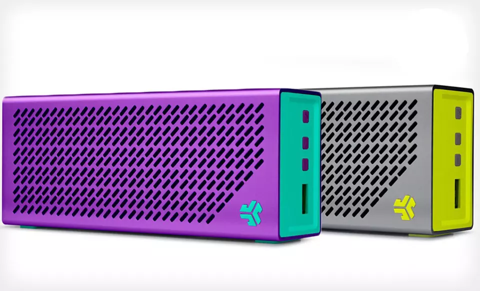 JLab Crasher Portable Bluetooth Speaker with Mic and USB Device Charging. Multiple Colors Available.   - Primary Image