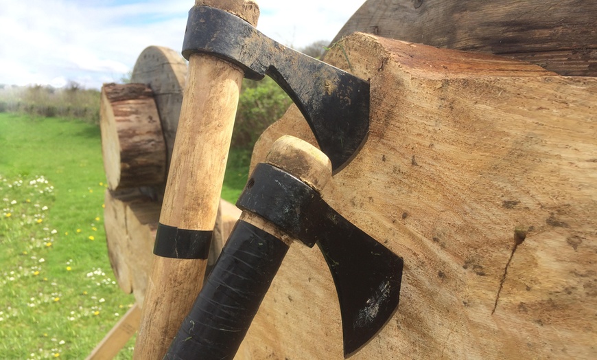 Image 3: Axe Throwing at Uk Active Outdoors