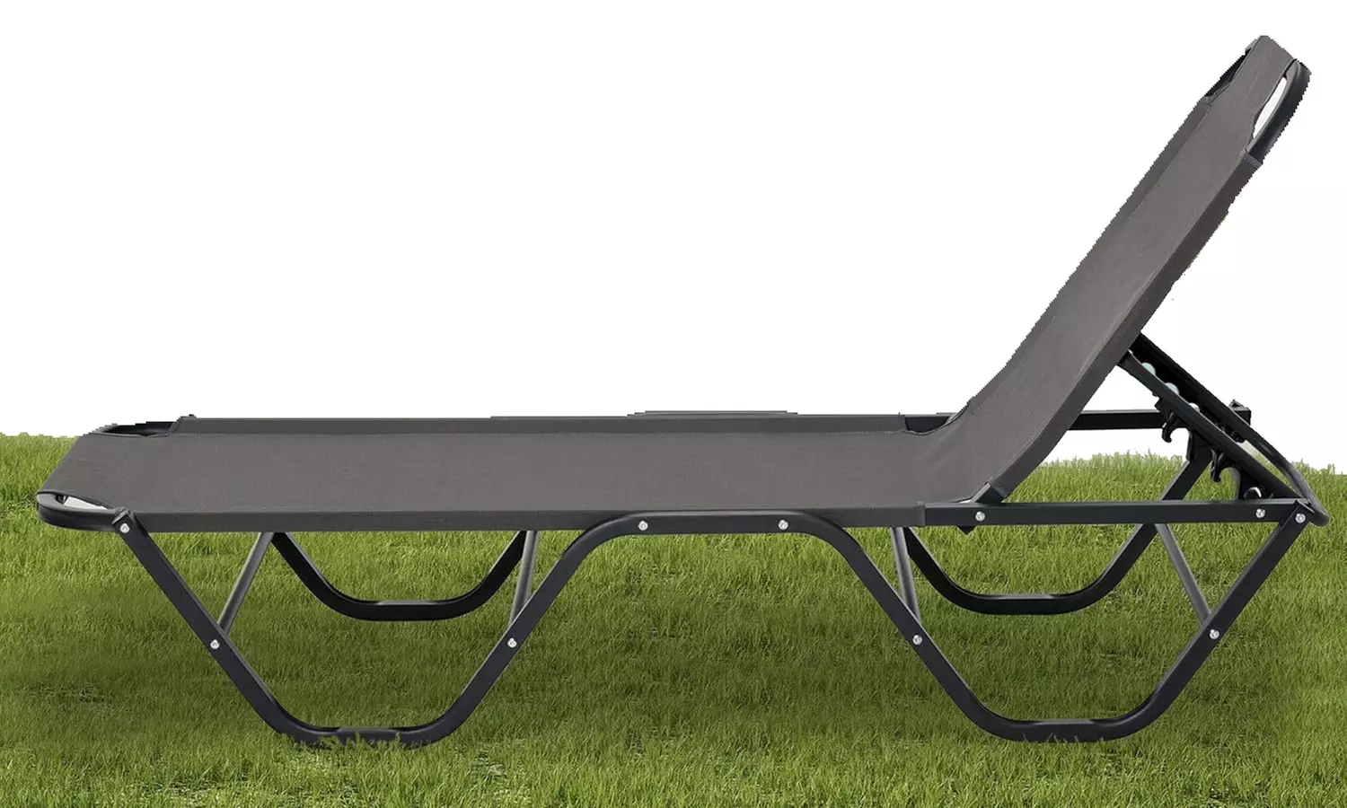 Outsunny Sun Lounger Recliner with Five Position Adjustable Backrest
