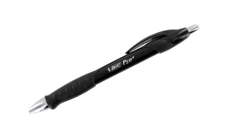 Bic Pro+ Retractable Medium Ball Point Pen, Black Ink (18-Pack) - Second Medium
