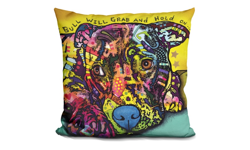 Decorative Dog & Quote Throw Pillow by Dean Russo | Groupon