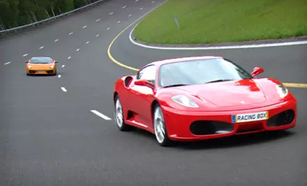 Racing Luxury-Car Driving Experience in a Ferrari or Lamborghini at Racing Box in Cayuga (Up to Half Off) - Primary Image