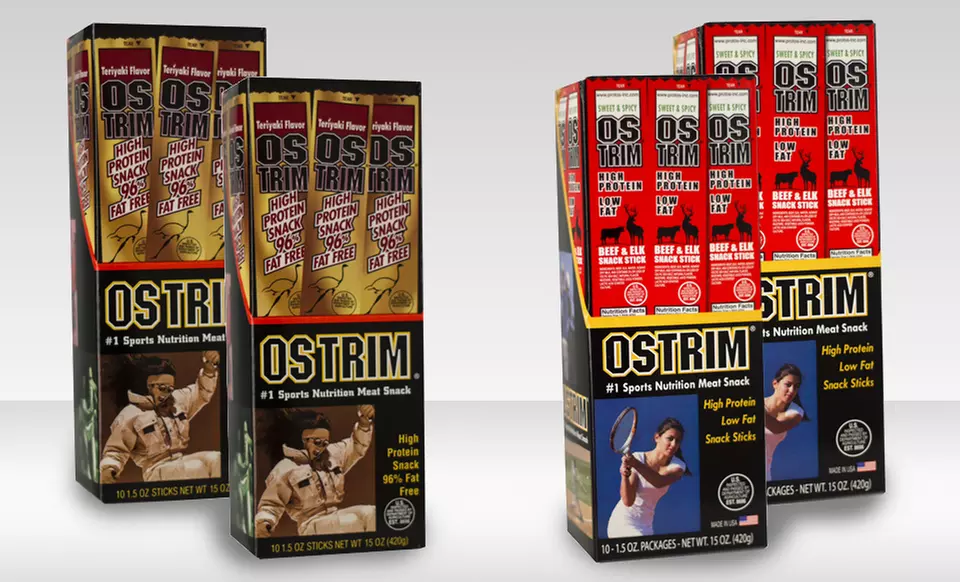 20 or 40 Ostrim Snack Sticks from $26.99–$49.99. Multiple Flavors Available.  - Primary Image