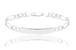 Italian Heavy Link ID Bracelet in Solid Sterling Silver - Second Medium