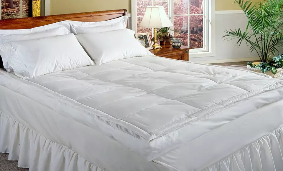 Royal Luxe Six-Inch Down-Top Featherbed (Up to 83% Off). Multiple Options Available. Free Shipping. - Primary Image