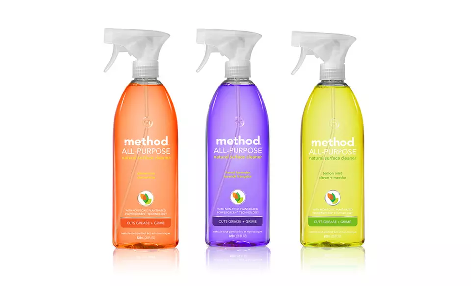 Method All-Purpose Natural Surface Cleaner; 4-Pack of 28 Fl. Oz. Bottles. Multiple Scents Available. - Primary Image