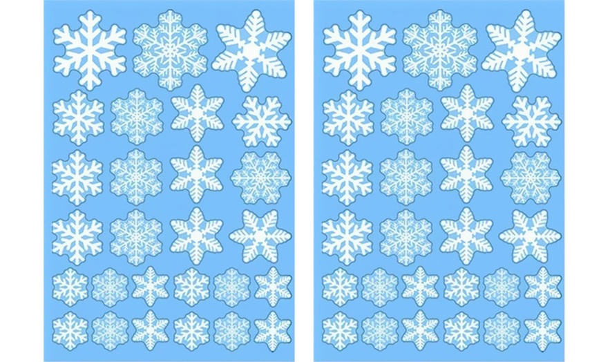 Image 12: Up to 162 Snowflake Window Stickers