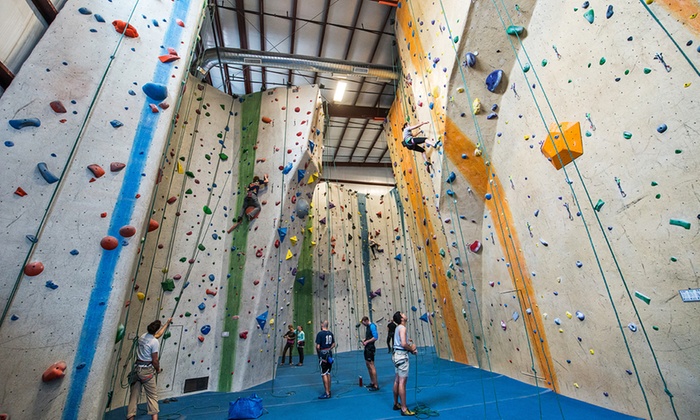 Indoor Rock-Climbing Package - Central Rock Gym | Groupon