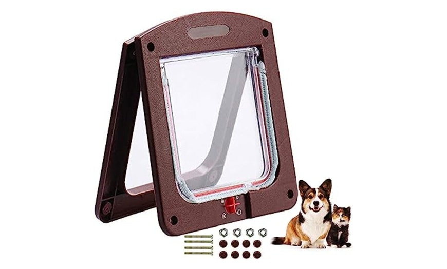 Image 4: Four-Way Magnetic Pet Door 