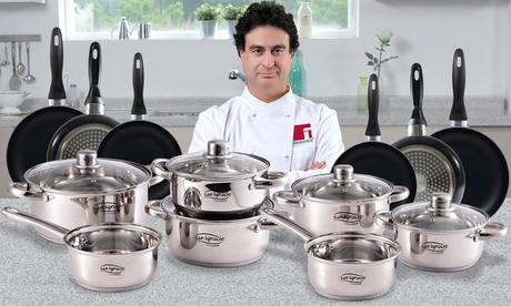 Batteria di casseruole e padelle San Ignacio da 8 o 10 pezzi