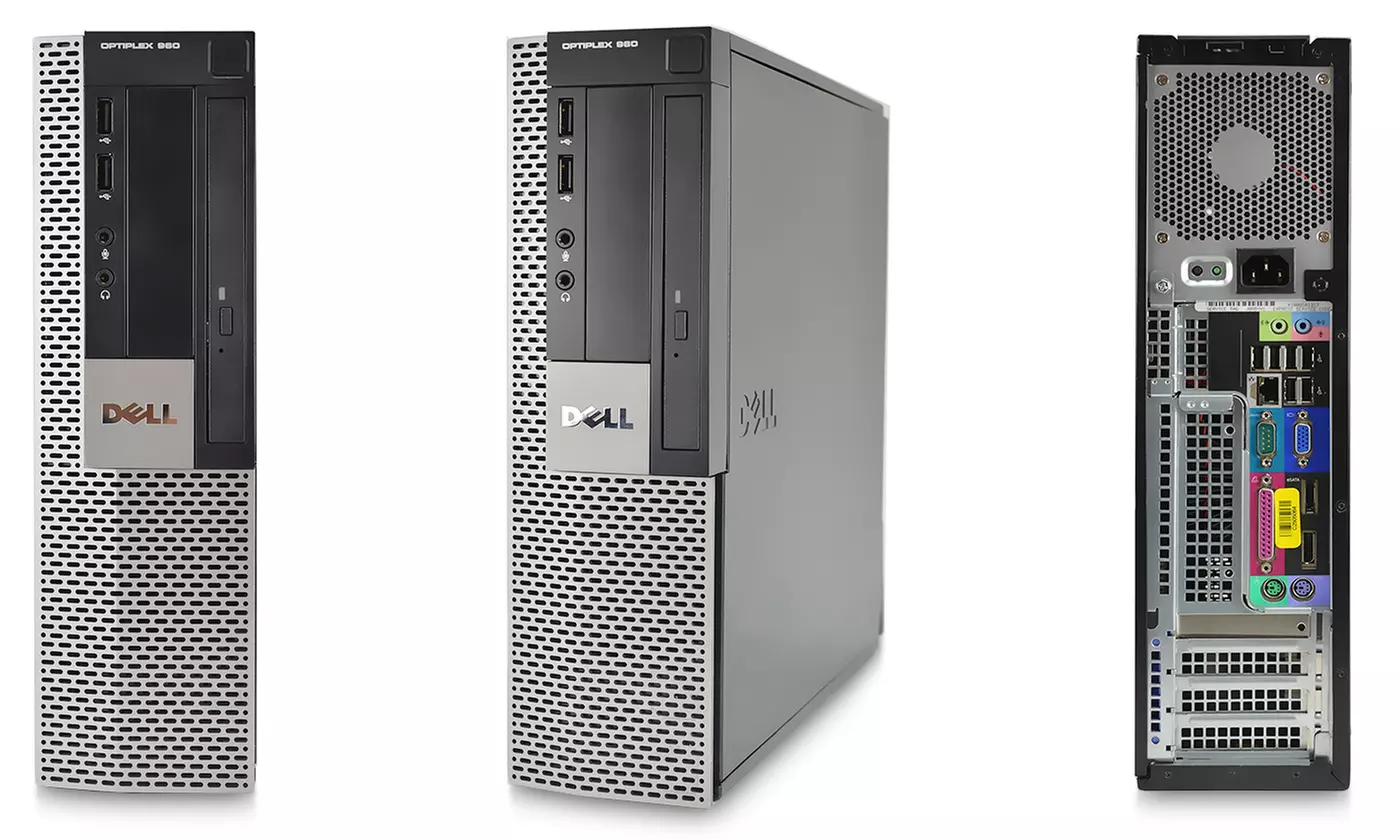 Dell Optiplex 960 Desktop Tower PC with Intel Core 2 Duo Processor, 4GB RAM, and 250GB Hard Drive (Refurbished)  - Primary Image