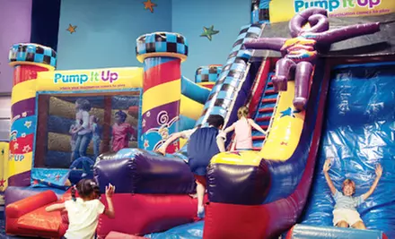 5 or 10 Pop-In Playtime Visits at Pump It Up (Up to Half Off) - Primary Image